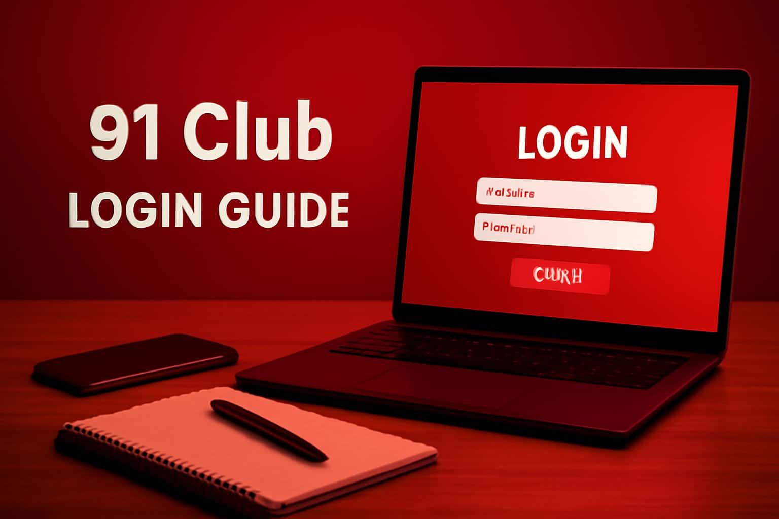 Visual representation of the 91 Club Login Guide featuring clear text.