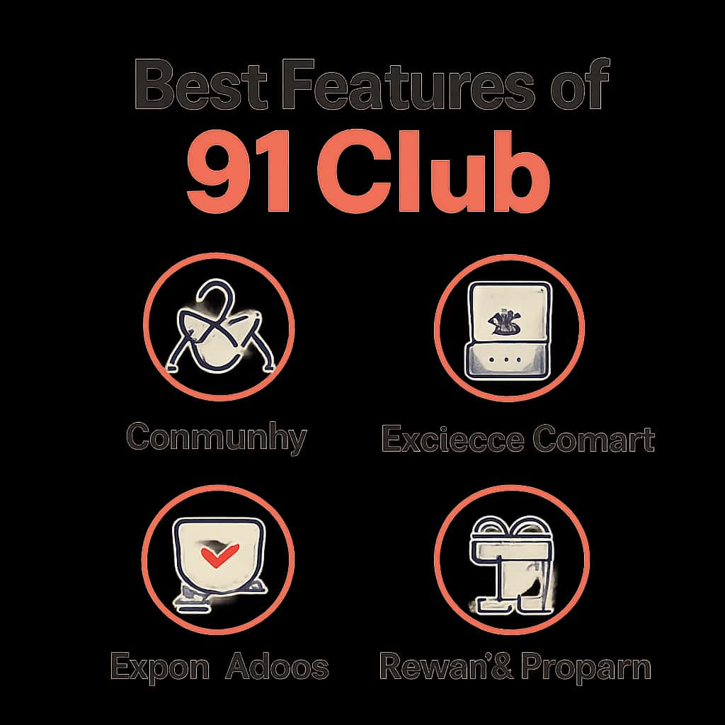 Diagram illustrating the features of 91 Club.