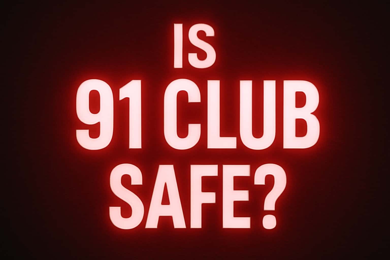 Visual representation of safety measures associated with 91 Club.