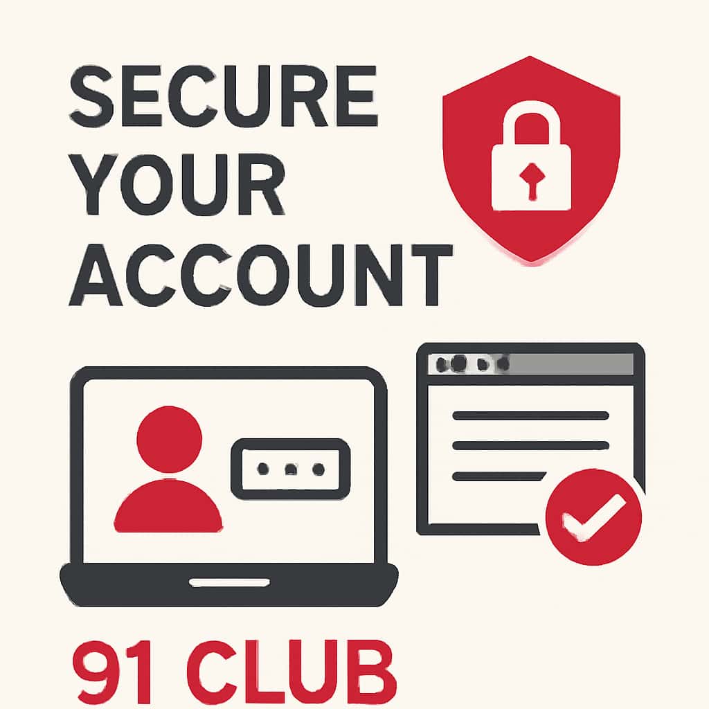 An educational diagram outlining security best practices for 91 Club accounts.