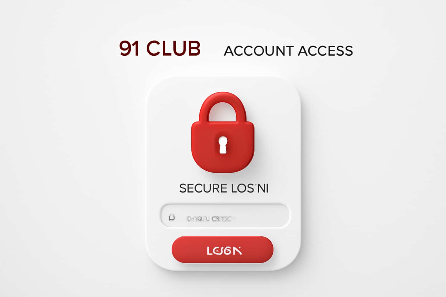 91 Club Account Access Interface