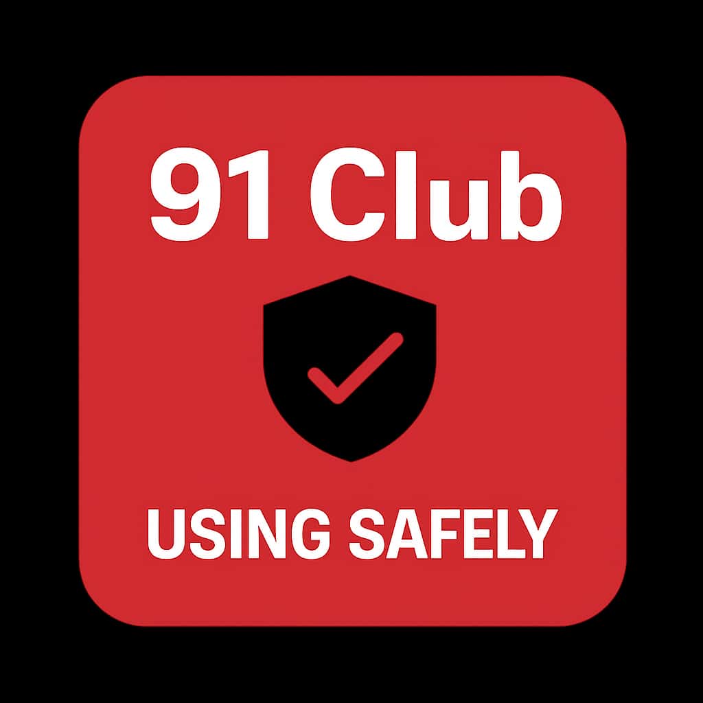 An icon representing guidelines for safely using the 91 Club platform.